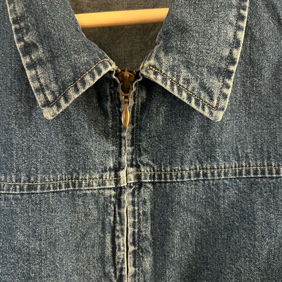 Woolrich Blue Denim Vest - Picture 4 of 5